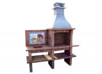 Ref. 259 - 200 cm x 75 cm x 220 cm, LxAxA | Parrilla 60 cm x 40 cm, LxA